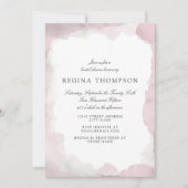 デボンエア赤面ピンクブライダルシャワー招待 招待状 (正面)