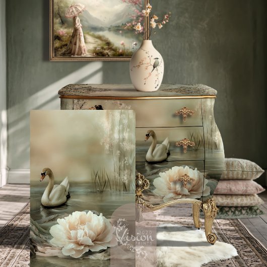 デボングラススワン&フローラ湖 薄葉紙