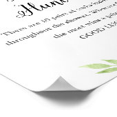 デボンベビー靴下狩りベビーシャワーゲームサイン ポスター (角)