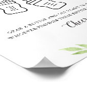 デボンボトルベビーシャワーゲーム ポスター (角)