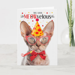デボンレックスキャットミョー誕生日 カード