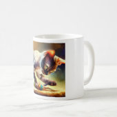 デボンレックス猫 コーヒーマグカップ (正面右)
