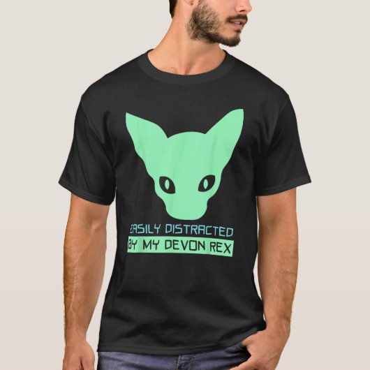 デボンレックス猫 Tシャツ (正面)