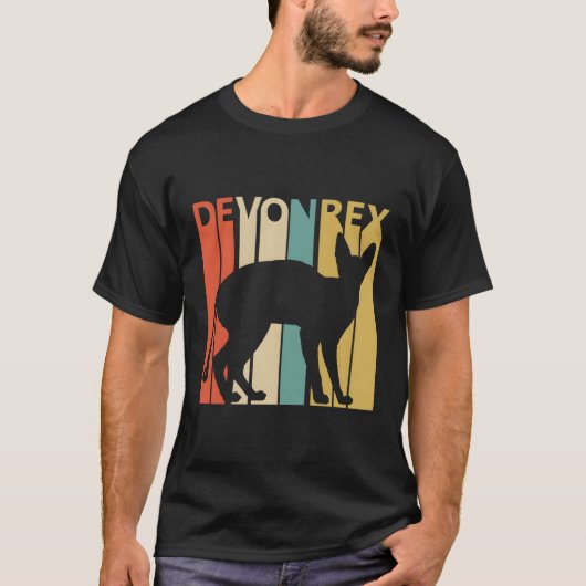デボンレックス猫 Tシャツ (正面)