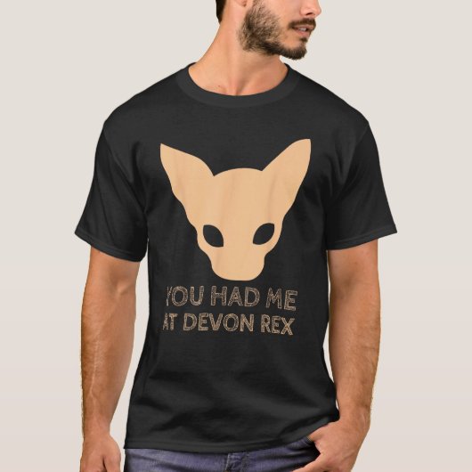 デボンレックス猫 Tシャツ (正面)