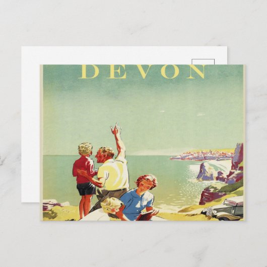 デボンヴィンテージ旅行 ポストカード (正面/裏面)