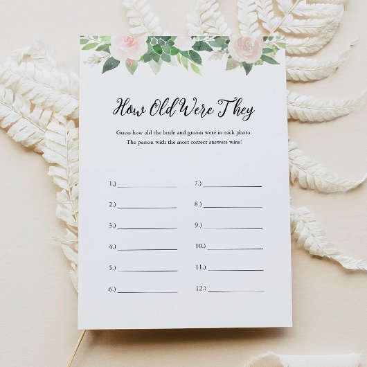デボン何歳だった彼らは写真ブライダルシャワーゲーム 招待状