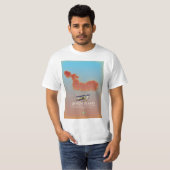 デボン島、カナダの地図 Tシャツ (正面フル)