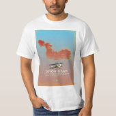 デボン島、カナダの地図 Tシャツ (正面)