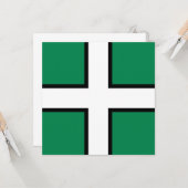 デボン州旗（イギリス郡） カード (正面/裏面インサイチュ)