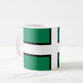 デボン州旗（イギリス郡） コーヒーマグカップ (正面左)
