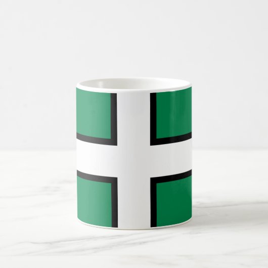 デボン州旗（イギリス郡） コーヒーマグカップ (中央)