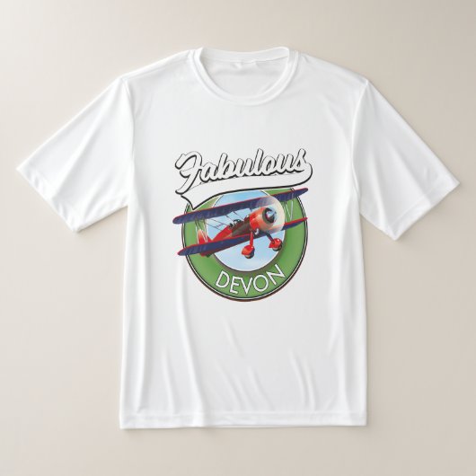 デボン旅行ステッカー Tシャツ (レイダウン)
