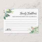 デボン グリーンファミリー トラディション ベビーシャワー カード (正面)