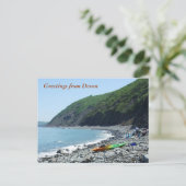 デボン・バックス・ミルズビーチ ポストカード (スタンド正面)