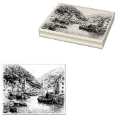 デボン・リンマス・ヴィレッジ ラバースタンプ (押印)