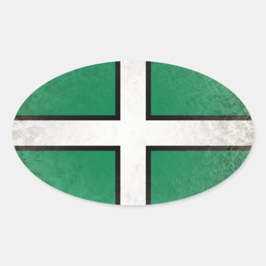 デボン 楕円形シール (正面)