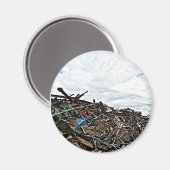 デポのジャンクヤードスクラップメタル マグネット (正面/裏面)