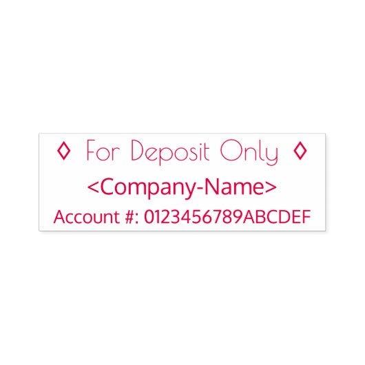 "デポジットのみ" +名前ラバースタンプ セルフインキングスタンプ (デザイン)