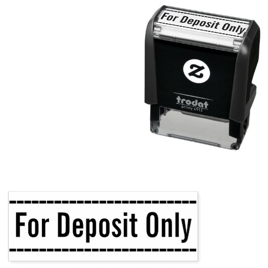 「デポジット専用」ゴム印 セルフインキングスタンプ (インサイチュ)