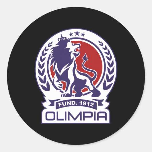 デポルティボオリンピアクラブサポーターFAN HONDURAS HOND ラウンドシール (正面)