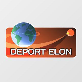 デポートElon取り外し可能ウィンドウの固定デカール ウィンドウサイン