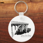 デポーベイオレゴン州キーチェーン キーホルダー (正面)