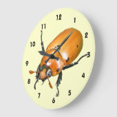 デマのカブトムシの~の時計 ラージ壁時計 (傾斜)