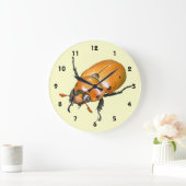 デマのカブトムシの~の時計 ラージ壁時計 (ホーム)
