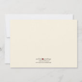 デマのリハーサルの夕食 招待状 (裏面)