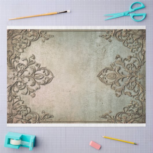 デマスクの背景を飾り付け可能 薄葉紙 (クラフト)