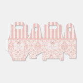 デマスクパーソナライズされた赤面ピンクコケット誕生日 フェイバーボックス (折り畳みなし)