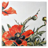 デマス – 赤いポピー人気があるズ絵画たち。 タイル
