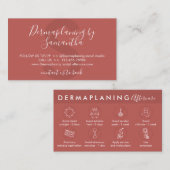 デマプラニングのためのテラコッタのアフターケアの指示 名刺 (正面/裏面)