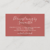 デマプラニングのためのテラコッタのアフターケアの指示 名刺 (正面)