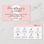 デマプラニングアフターケアの事後指導 名刺 (正面/裏面)