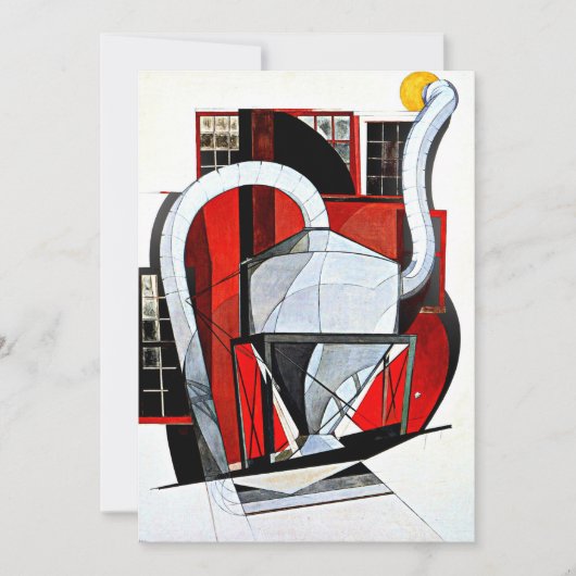 デマ絵を描ース、機械、 カード (正面)