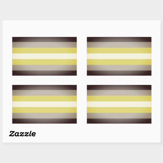 デミエンダープライド 長方形シール (シート)