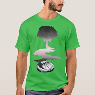 デミガールツリーLGBTプライド国旗 Tシャツ