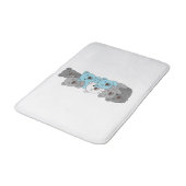 デミボーイ国旗プライドLgbtqかわいいクマの杭 バスマット (アングル)