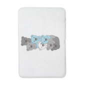 デミボーイ国旗プライドLgbtqかわいいクマの杭 バスマット (正面縦)