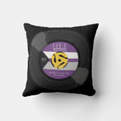 デミレコードデミエクシアルプライドビニールLGBTQ クッション (裏面)