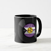 デミレコードデミエクシアルプライドビニールLGBTQ マグカップ (正面右)