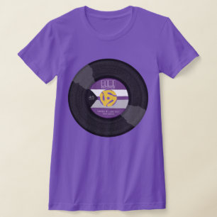 デミレコードデミエクシアルプライドビニールLGBTQ Tシャツ