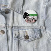 デミロマンスLGBTプライド国旗の猫ボタン 缶バッジ (インサイチュ)