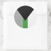 デミロマンプライド国旗 ラウンドシール (バッグ)