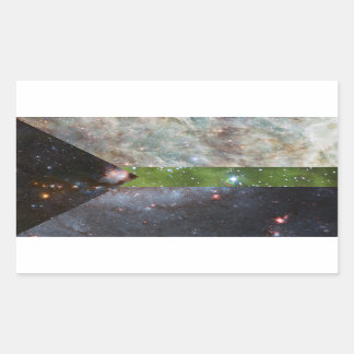 デミロマン星雲フラッグステッカー 長方形シール