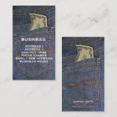 デミンジーンズポケット&米マネービジネスカード 名刺 (正面/裏面)