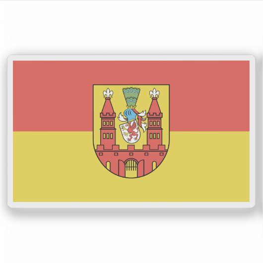 デミン国旗 シール (正面)