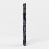 *~*デミン黒巻きピンクの花 Case-Mate iPhoneケース (裏面/右)